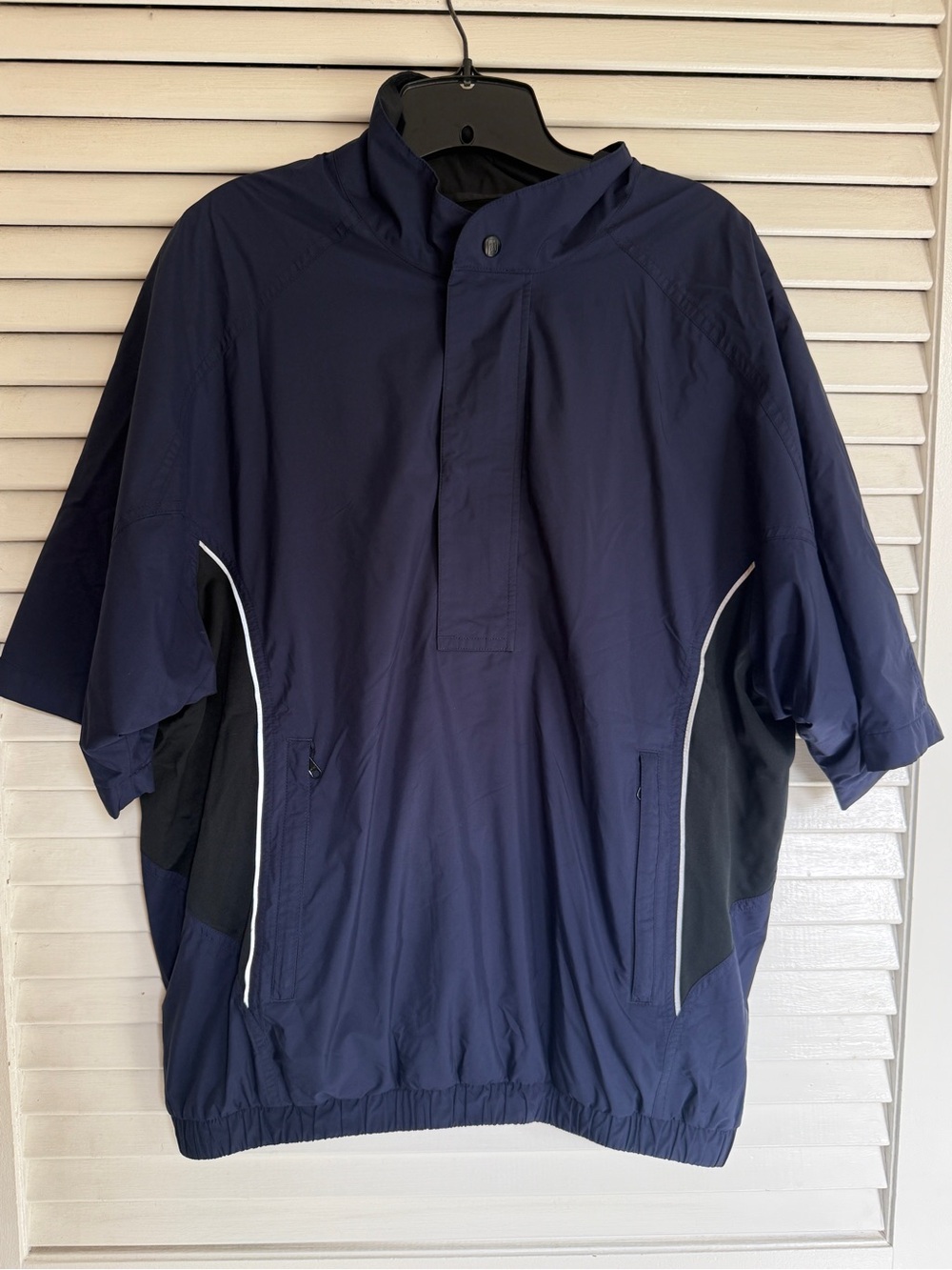 FootJoy Navy and Black Short-Sleeve Windbreaker